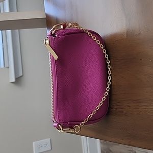 HCC X DUYP - MINI POCHETTE - "BRILLIANT PINK" GRAINED LEATHER